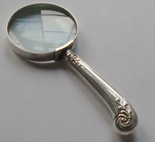 George Howson Hm Silver Handle Magnifying Glass Sheffield 1909 photo