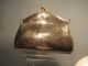1917 Silver Purse Lether Interior With Suspension Chain & Loop Other Antique Sterling Silver photo 7