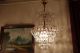 Antique Vintage Waterfall Crystal Chandelier Lamp Light 1960 ' S 16 In. Chandeliers, Fixtures, Sconces photo 1