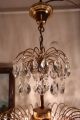 Antique Vintage Waterfall Crystal Chandelier Lamp Light 1960 ' S 16 In. Chandeliers, Fixtures, Sconces photo 4
