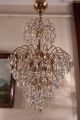 Antique Vintage Waterfall Crystal Chandelier Lamp Light 1960 ' S 16 In. Chandeliers, Fixtures, Sconces photo 7