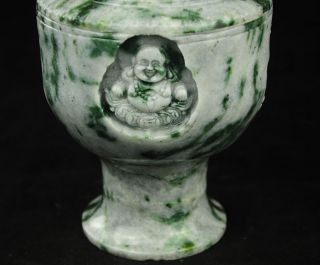 Rare 100 Natural Hand Carved Chinese Du Shan Jade Classical Vase photo
