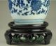 Chinese Blue And White Porcelain Vase Painted Flower Lotus Fruit Qianlong Mark Other Chinese Antiques photo 1
