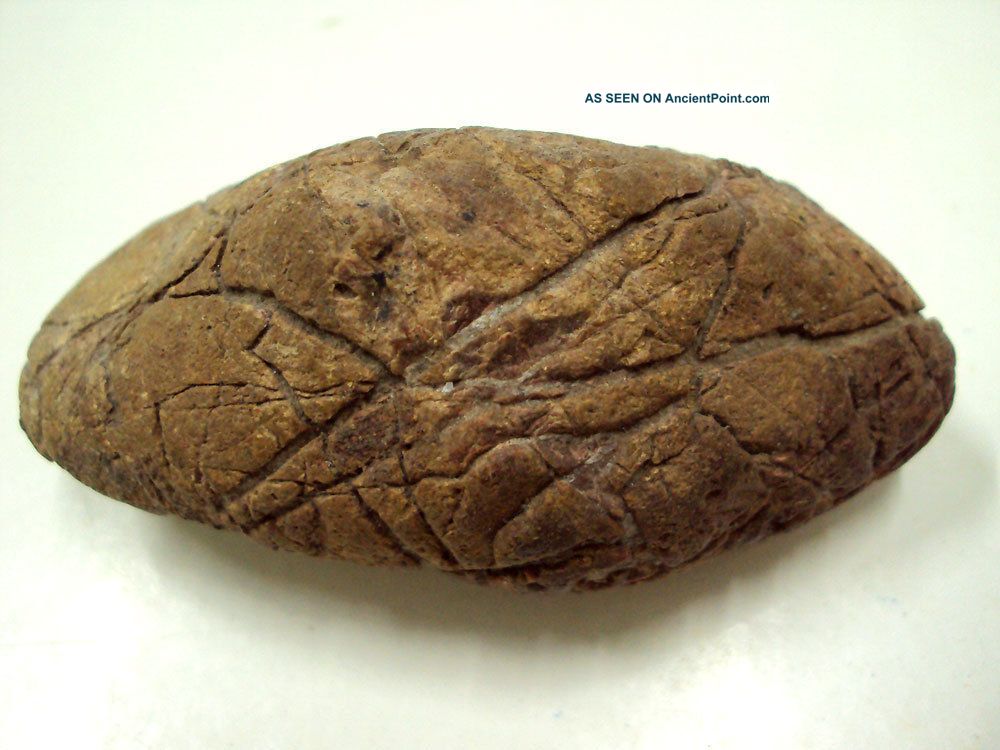 Very Rare 200,  000 Bc Ancient Man Made Symbol X Cross On Stone Acheulean Age Neolithic & Paleolithic photo