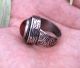 Men Silver Ring Red Agate Engraved Horse Near Eastern Islam Vintage Afghan 11.  5 Islamic photo 2