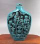 Chinese Turquoise Carving Eighteen Arhat Statue Snuff Bottle Snuff Bottles photo 1