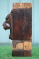 Mid 19thc Gothic Wooden Oak Lion Head Corbel With Intricate Carving C1860 Corbels photo 2
