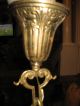 Antique Art Deco Art Nouveau Five Light Chandelier Glass Bronze/brass Chandeliers, Fixtures, Sconces photo 7