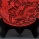 Chinese Delicate Lacquer Hand - Carved Dragon&phoenix Plate G277 Plates photo 2