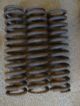3 Vintage Metal Industrial Coil Springs Machine Age Rusty Steampunk Art Massive Other Mercantile Antiques photo 1