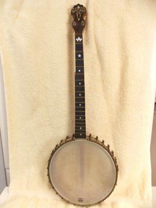 Rare Vintage Vega Professional Vegaphone 5 String Banjo 1920 ' S $9.  95 Nr photo