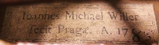Old,  Antique Joannes Michael Willer Labeled 4/4 Violin photo