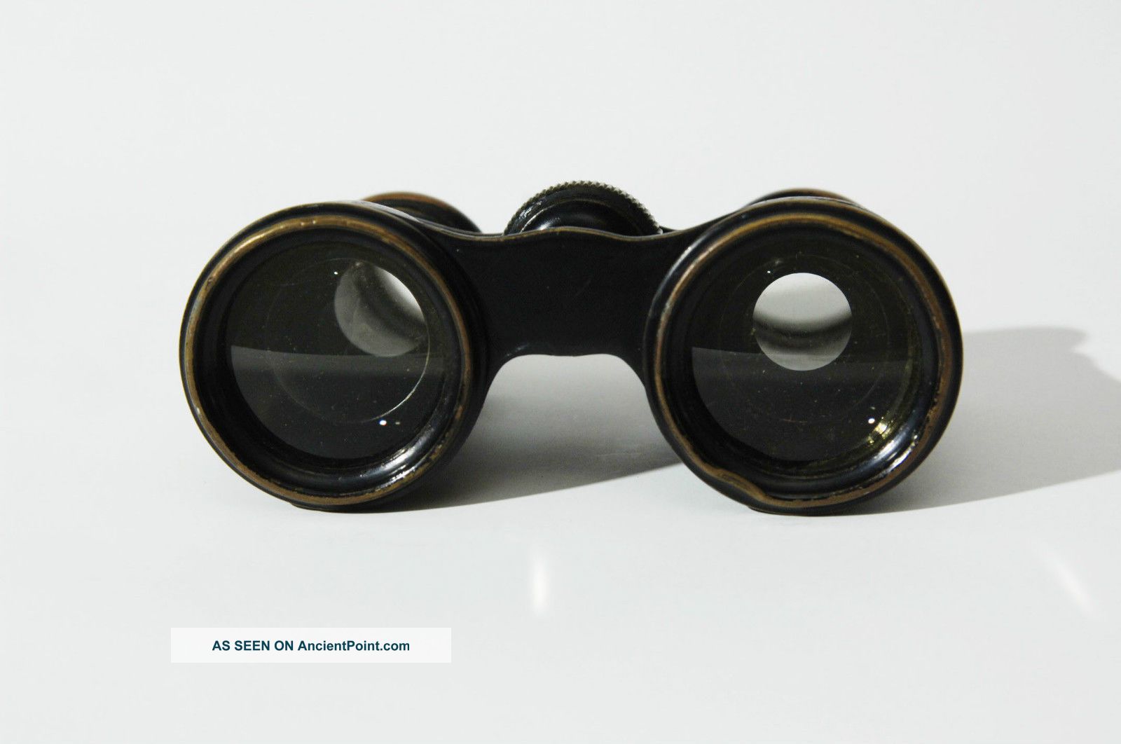 Antique Binoculars Pre Wwi Type Brass And Leather Central Focusing Other Antique Science Equip photo