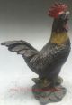Chinese Bronze Copper Zodiac Year Cock Rooster Chicken Animal Wealth Statue Other Antique Chinese Statues photo 3