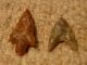 2 Ancient Neolithic Period Intact Stone Arrowheads Roman photo 2