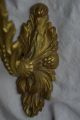 Antique French Solid Bronze Curtain Tie Backs Metalware photo 5