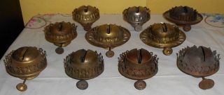 Boxlot Of Ten No.  2/3 Size Gallery Oil Lamp Burners 3 