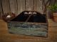 Vintage Primitive Wood Divided Nail Storage Bin Box Garden Tote Carrier Primitives photo 4