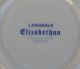 Langdale Elizabethan Demitasse Cup & Saucer W/blue Trim England Fine Bone China Cups & Saucers photo 2