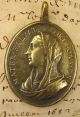 Jesus Savior & Mary Immaculate Salvator Mundi Salvation Medieval Bronze Medal Roman photo 5