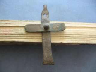 Early Christian Roman Ancient Bronze Cross 2 - 4 Ct.  A.  D. photo