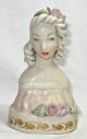 Vintage 1940 ' S Cordey Woman Bust,  Spaghetti Hair,  Applied Flowers,  Signed 5008,  210 Figurines photo 1