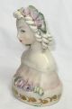 Vintage 1940 ' S Cordey Woman Bust,  Spaghetti Hair,  Applied Flowers,  Signed 5008,  210 Figurines photo 4