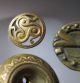 Vintage Trio Of Unique Mixed Brass Buttons. Buttons photo 1