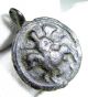 Rare Medieval Bronze Religious Pendant Depicting St.  George - Wearable - Mn86 Roman photo 2