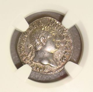 Ad 98 - 117 Trajan Ancient Roman Silver Denarius,  Victory Reverse Ngc Choice Vf photo