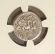 115/4 Bc M.  Cipius M.  F.  Ancient Roman Republic Silver Denarius Ngc Vf Roman photo 1