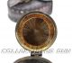 Nautical Royal Navy Vintage Old Pocket Compass Ship Leather Box Antique Finish Compasses photo 2