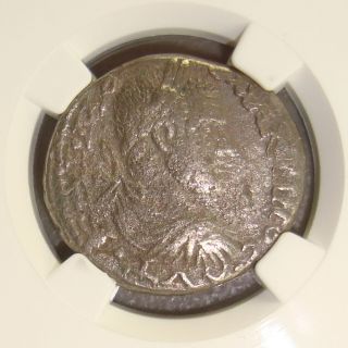 Ad 217 - 218 Macrinus Ancient Roman Billon Silver Tetradrachm Ngc Vf photo