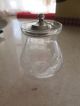 . 925 Sterling Silver Webster Jam Jelly Etched Jar Mustard Condiment Pot W/ Spoon Mustard Pots photo 2