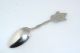 Antique Sterling Silver Souvenir Spoon Quebec City Enamel Souvenir Spoons photo 3