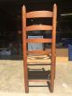 Antique 18th Century American Country Shaker Ladder Back Chair Pre-1800 photo 5