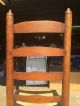 Antique 18th Century American Country Shaker Ladder Back Chair Pre-1800 photo 6