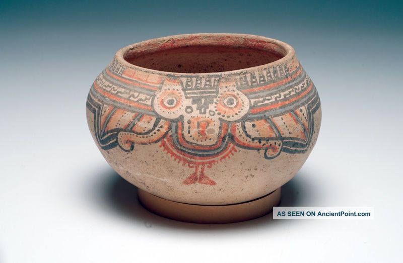 Large Pre Columbian Vallejo Polychrome Bowl (circa 500 – 800ad) The Americas photo