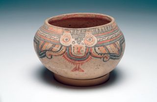 Large Pre Columbian Vallejo Polychrome Bowl (circa 500 – 800ad) photo