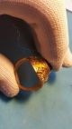 Rare Ancient Gold Gilded Silver Ring With With Lapis Stone Insert 100 - 400ad Roman photo 2