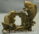 Chinese Exquisite Pure Brass Lucky Carp Fish Jump Dragon Door Art Statue Other Antiquities photo 3