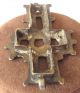 Post Medieval ' Reliquary ' Cross Pendant Silver - Alloy C.  12th - 17th Century 113 Byzantine photo 2