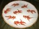 Vintage Leisure Retreat House You Xian Ju Jianzhi Goldfish Koi Bowl Red Mark Bowls photo 4