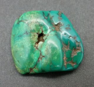 Rare Antique Tibetan Turquoise Stone Bead 15 Grams - 300,  Years Old - photo