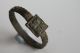 Ancient Medieval Period Copper Alloy Ring With Cross On Bezel 1100 - 1300 Ad British photo 1