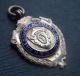 Sterling Silver & Enamel Cumberland Wrestling Fob Medal - Kirkbride Cumbria Pocket Watches/Chains/Fobs photo 2