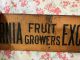 Vtg Wood Crate Box End Primitive Sign California Fruit Growers Great Patina Aafa Primitives photo 5