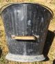 Antique Coal Scuttle Bucket Primitive 17 Reeves Metal Ash Shovel Bail Handle Hearth Ware photo 3