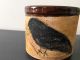 Farmhouse Brown Stoneware Crock With Crow Rustic Style Decor Planter Crocks photo 2
