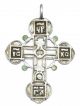 Rare Late Medieval Silver Enameled Cross Pendant (incl) - Wearable - Qr59 Roman photo 3